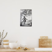 Captain Teach, commonly called Blackbeard Poster (Küche)