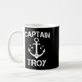Captain Troy Funny Birthday Personalisiert Name Bo Kaffeetasse (Links)