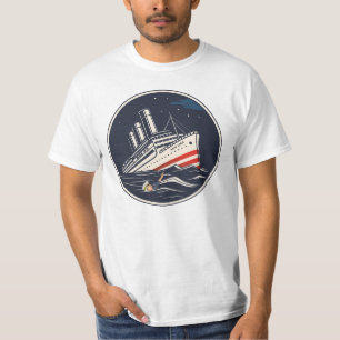 Captain Trump mit einem sinkenden Schiff T-Shirt