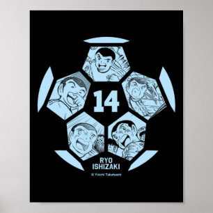 Captain Tsubysa Ryo Ishizaki (Fußball Byll) Poster