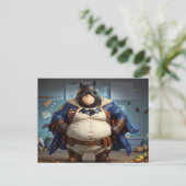 Captain Turkey Man Postkarte (Stehend Vorderseite)