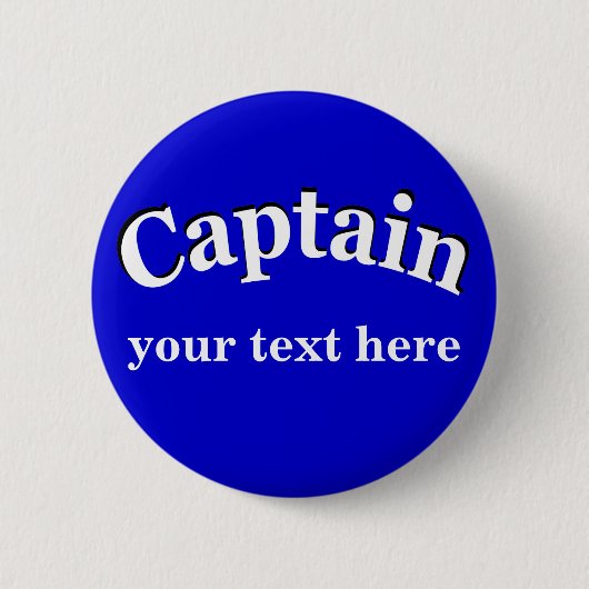 Captain, um zu personifizieren button (Vorderseite)