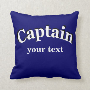Captain, um zu personifizieren kissen