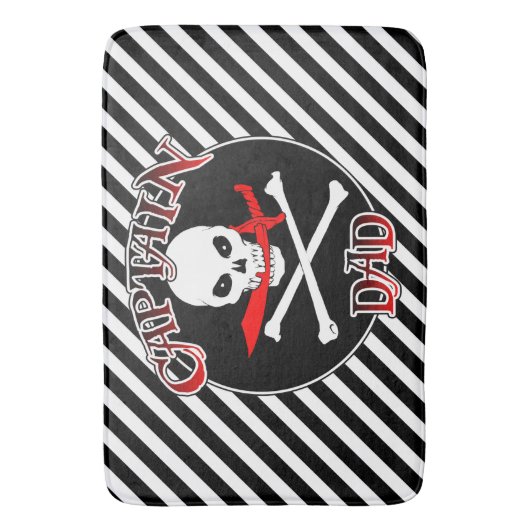 Captain Vater Bath Mat Badematte (Vorderseite Vertikal)