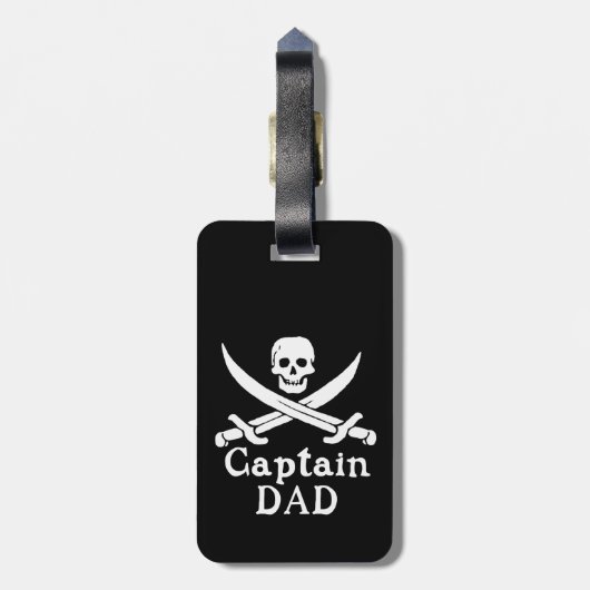 Captain Vater - Classic Gepäckanhänger (Rückseite vertikal)