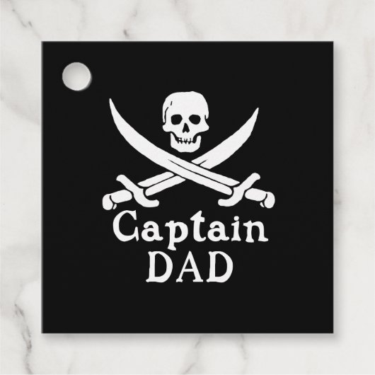Captain Vater - Classic Geschenkanhänger (Vorderseite)