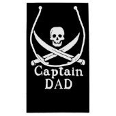 Captain Vater - Classic Kleine Geschenktüte (Rückseite)