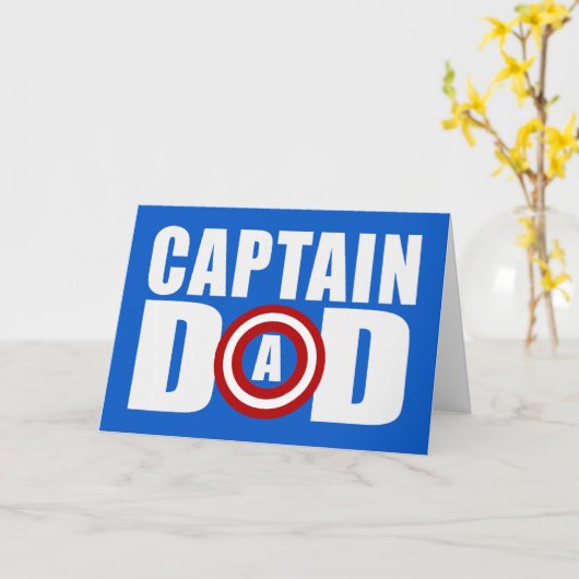 Captain Vater - Der ultimative Held Karte (Gelbe Blume)