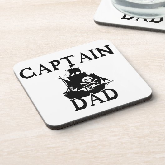 Captain Vater Getränkeuntersetzer (Linke Seite)