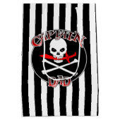 Captain Vater Gift Bag Mittlere Geschenktüte (Rückseite)