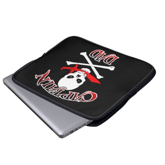 Captain Vater Laptopschutzhülle (Vorne Knopf)
