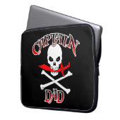 Captain Vater Laptopschutzhülle (Vorderseite Links)