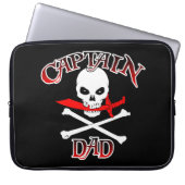 Captain Vater Laptopschutzhülle (Vorderseite)