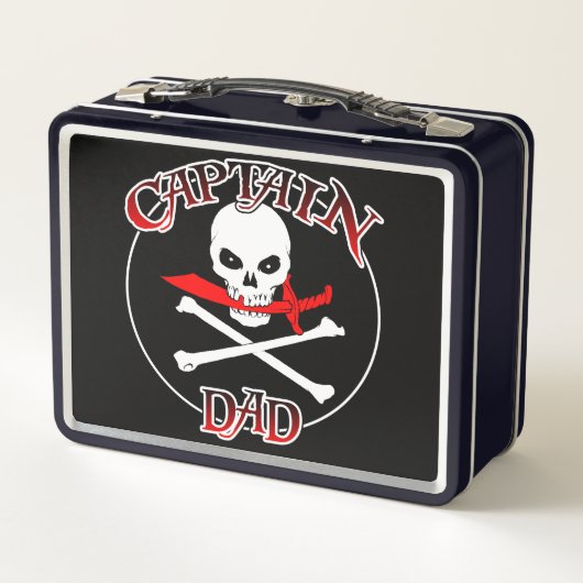 Captain Vater Metall Brotdose (Rückseite)