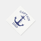 Captain Vater Nautical Anchor Serviette (Ecke)