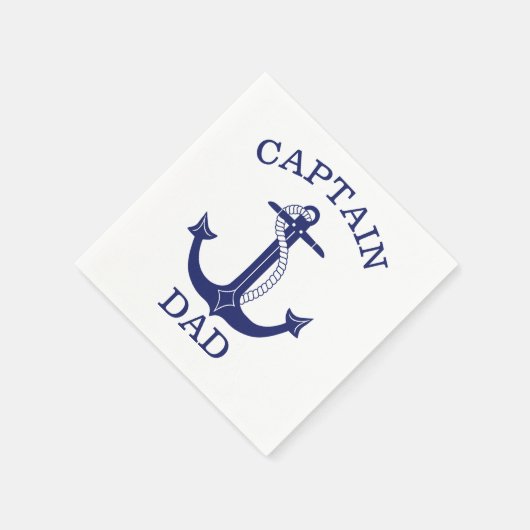 Captain Vater Nautical Anchor Serviette (Ecke)