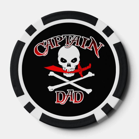 Captain Vater Poker Chips (Rückseite)