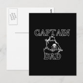 Captain Vater Postkarte (Vorne/Hinten)
