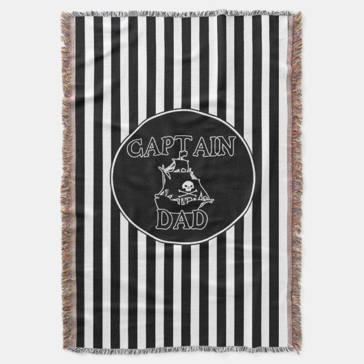 Captain Vater Throw Blanket Decke (Vorderseite Vertikal)