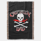 Captain Vater Throw Blanket Decke (Vorderseite Vertikal)