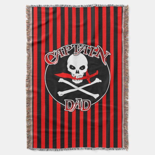 Captain Vater Throw Blanket Decke (Vorderseite Vertikal)