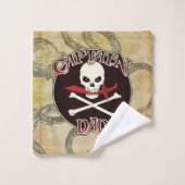 Captain Vater - Von den Deep begeistert Badhandtuch Set (Waschlappen)