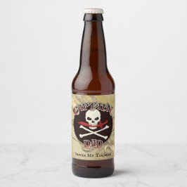 Captain Vater - Von den Deep begeistert Bierflaschenetikett