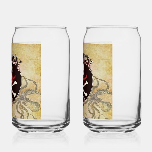 Captain Vater - Von den Deep begeistert Dosenglas (Links)