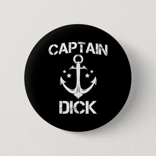 Captain Willy Funny Birthday Personalisiert Name B Button (Vorderseite)