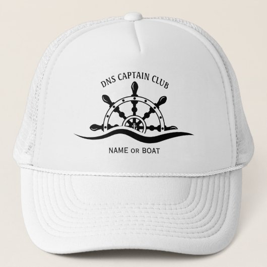 Captain Your Boat Name  Truckerkappe (Vorderseite)