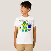 Captain Zacky Green Robot Zippie Spaceship Shirt (Vorne ganz)