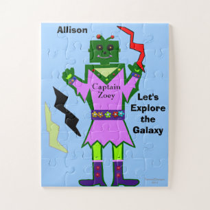 Captain Zoey Girl Robot Pink Outfit Blume Puzzle
