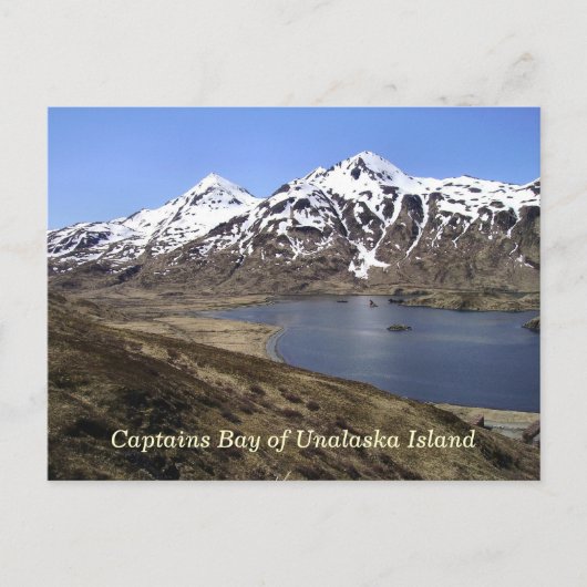 Captains Bay of Unalaska Island Postkarte (Vorderseite)