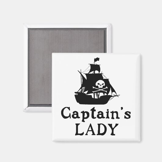 Captain's Lady Magnet (Vorderseite/Rückseite)