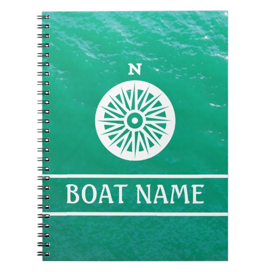 Captain's Log - Kompass Notizblock (Vorderseite)