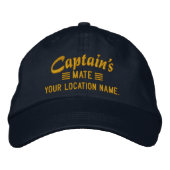 Captain's MATE Personalisieren Sie es! bestickte K Baseballkappe (Vorderseite)