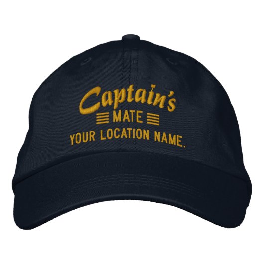 Captain's MATE Personalisieren Sie es! bestickte K Baseballkappe (Vorderseite)