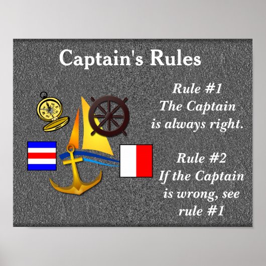 Captain's Rules_ Poster (Vorne)