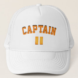 Captain's White Baseball Cap Truckerkappe