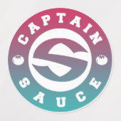 Captainsauce Varsity Soße Etiketten (Design 1)