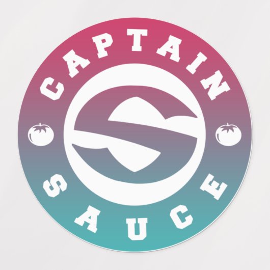 Captainsauce Varsity Soße Etiketten (Design 1)