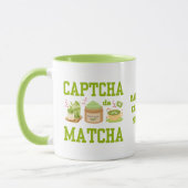CAPTCHA DA MATCHA Fun Latte Drinker Tasse (Links)