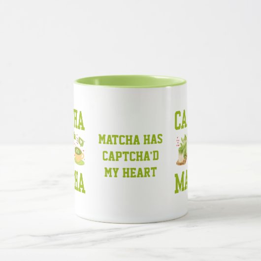 CAPTCHA DA MATCHA Fun Latte Drinker Tasse (Zentrum)