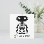 Captcha Robot - Ich bin ein Roboter (Stehend Vorderseite)
