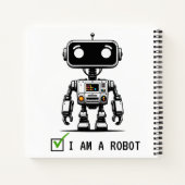 Captcha Robot - Ich bin ein Roboter Notizblock (Rückseite)