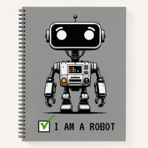 Captcha Robot - Ich bin ein Roboter Notizblock