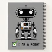 Captcha Robot - Ich bin ein Roboter Notizblock (Rückseite)