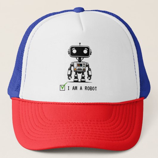 Captcha Robot - Ich bin ein Roboter Truckerkappe (Vorderseite)