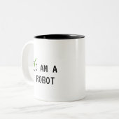 Captcha Robot - Ich bin ein Roboter Zweifarbige Tasse (Vorderseite Links)