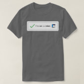 Captcha-Roboter T-Shirt (Design vorne)